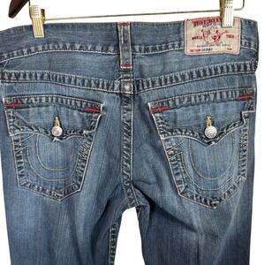 Vintage‎ True Religion Mens Jeans Size 34 Denim Blue 36 x 33